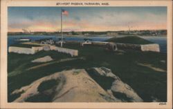 Fort Phoenix, Fairhaven, Mass. Postcard