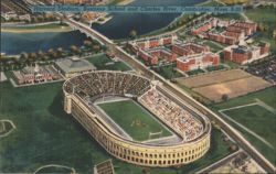 Harvard Stadium, Business School & Charles River, Cambridge, MA Postcard