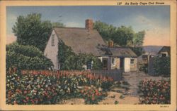 An Early Cape Cod House Postcard