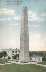 Bunker Hill Monument, 221 feet in height Postcard