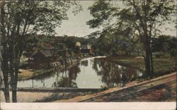 Hoosac River, Adams, Massachusetts Postcard