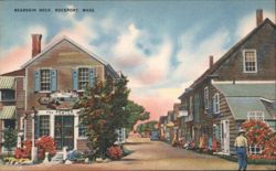 Bearskin Neck, The Pewter Shop, Rockport Postcard