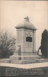 Greenwich Tea Burning Monument, Cumberland Co. NJ Postcard