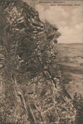 Monument Mountain Rock Formation, Stockbridge Postcard