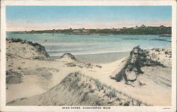 Sand Dunes, Gloucester, Massachusetts Postcard