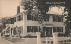 Home of Ralph Waldo Emerson, Concord, MA Postcard