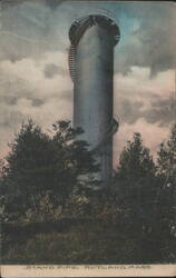 Stand Pipe with Spiral Staircase - Rutland, MA Postcard