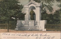 Wm. Channing Memorial, Public Garden, Boston Postcard