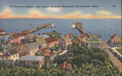 Provincetown Harbor from Pilgrim Memorial Monument Postcard