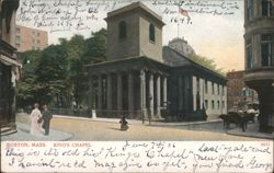 King's Chapel, Boston, MA, 1906 Postcard