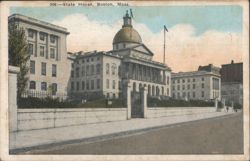 Massachusetts State House, Golden Dome Postcard