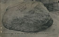 Plymouth Rock, Pilgrims Landed 1620 Postcard