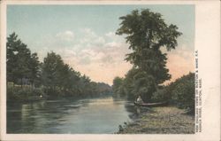 Nashua River, Clinton, MA - New England Views Postcard