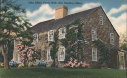 John Alden House, Built 1653, Duxbury, Mass. Postcard