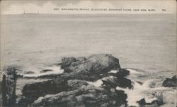 Geo. Washington Profile, Gloucester - Rockport Shore Postcard