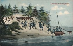 Landing of the Pilgrims Postcard