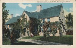 Old Garrison House, built 1636, Newburyport Postcard