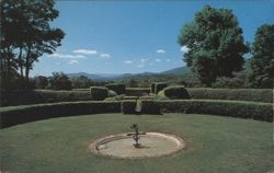 Formal Gardens at Tanglewood, Lenox, Massachusetts Postcard