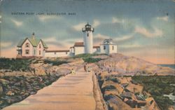 Eastern Point Light, Gloucester, Massachusetts Postcard