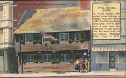 Paul Revere House, Boston, Massachusetts Postcard