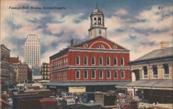 Faneuil Hall, Boston, Massachusetts Postcard
