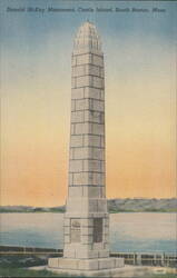 Donald McKay Monument, Castle Island, South Boston Postcard