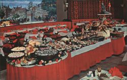 Copenhagen Restaurant Smorgasbord, Sheraton-Plaza Hotel Postcard
