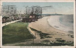 Beach Scene, Nantasket Beach Postcard