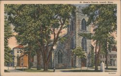 St. Anne's Church, Lowell, Massachusetts Postcard