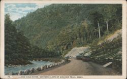 Cold River, Eastern Slope of Mohawk Trail, MA Postcard