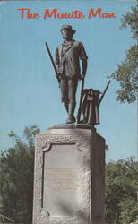 The Minute Man Statue - Concord, MA Postcard