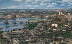 Charles River Basin from John Hancock Building Postcard