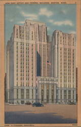 New Post Office and Federal Building, Boston Postcard