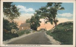 Approaching Jacobs Ladder from East Lee, Mass. Postcard