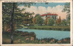 Gardner's "Palace" in Fenway, Boston Postcard