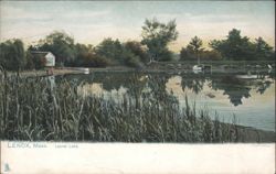 Laurel Lake with Boathouse & Boats Postcard