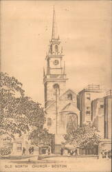 Old North Church - Boston Postcard