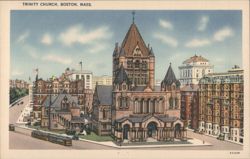 Trinity Church, Boston, Massachusetts Postcard