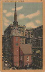 Old South Church, Boston, MA Postcard
