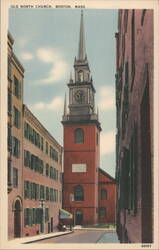 Old North Church Steeple, Boston Postcard