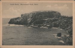 Castle Rock, Marblehead Neck Postcard