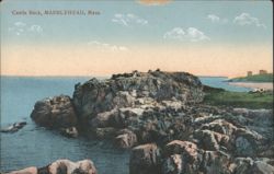 Castle Rock - Marblehead, MA Postcard