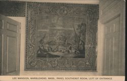 Lee Mansion, Marblehead, MA - Southeast Room Panel Postcard