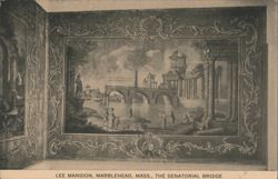 Lee Mansion, The Senatorial Bridge Interior Mural Postcard