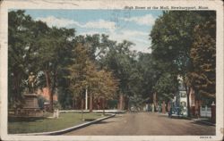 High Street at the Mall, Newburyport Postcard