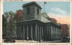 King's Chapel, Boston Postcard