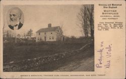 Whittier Birthplace, Haverhill, Mass. & Portrait Postcard