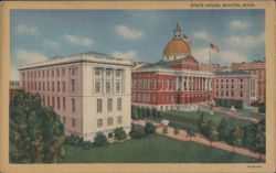 State House, Boston, Massachusetts Postcard