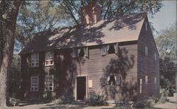 Old Howland House, Built 1667, Plymouth, Mass. Postcard