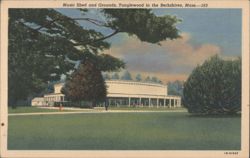 Music Shed and Grounds, Tanglewood in the Berkshires Postcard